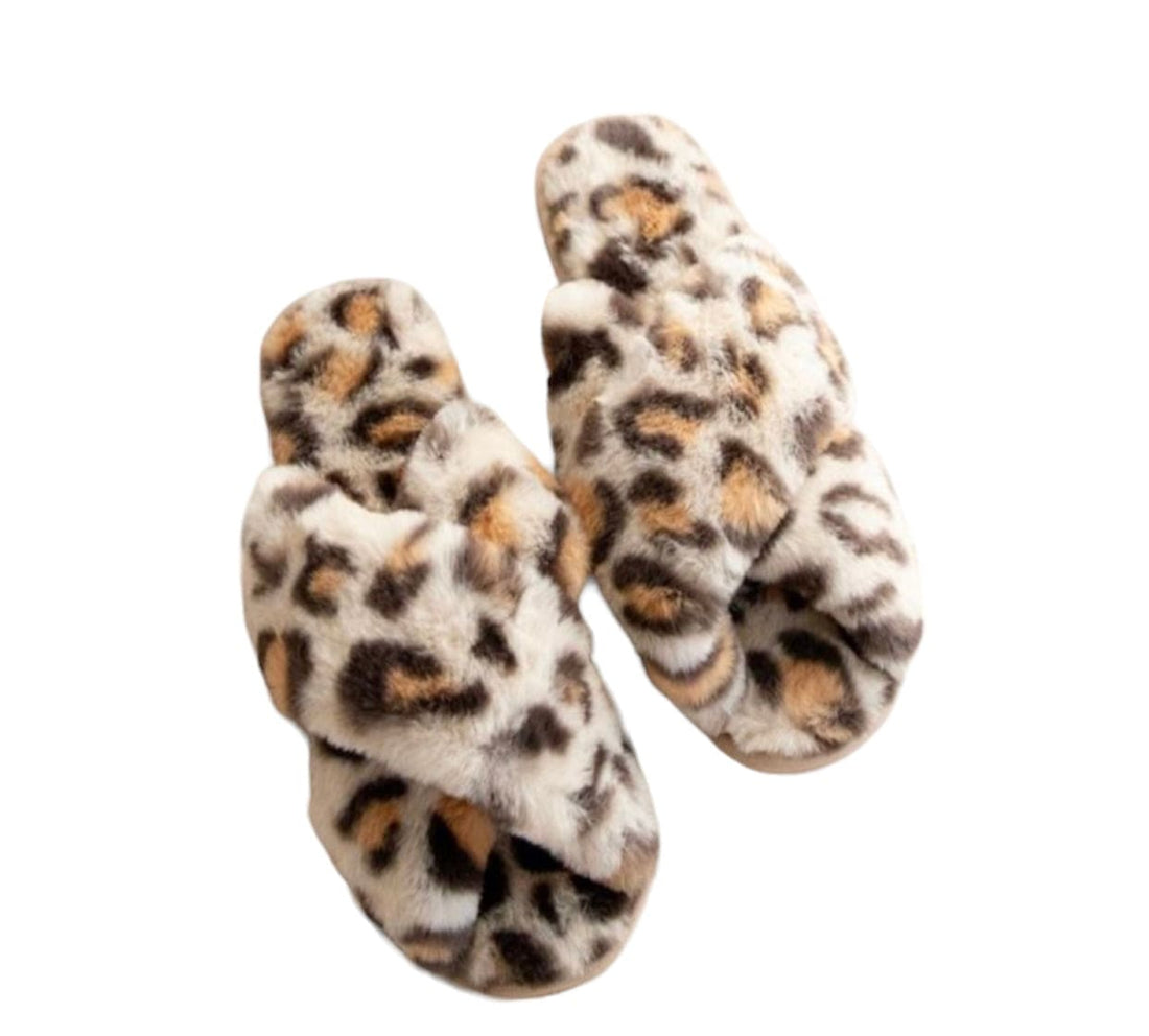 Comfortable and Cute Cozy Leopard Slippers for Lounging Around the House
