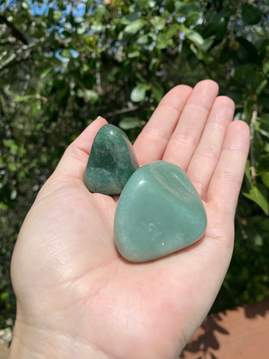 High-quality Green Aventurine tumble stone, promotes good luck and courage, perfect for removing obstacles and heart chakra alignment