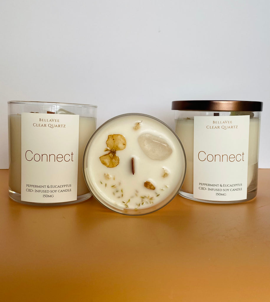 Connect CBD - Infused Crystal Candle