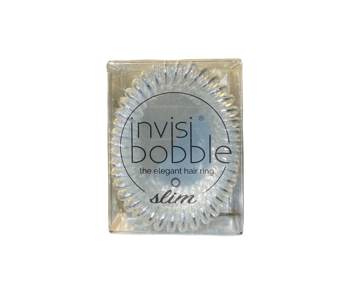 Slim Invisi-Bobble hair ties, gentle on hair with no-pull design, perfect for daily wear and gifting, suited for all hair types
